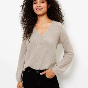 Loft Double V neck sweater. Size medium